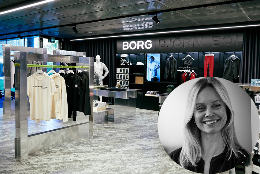 Björn Borg samarbetar med Inrego, bild på en av Björn Borgs butiker.
