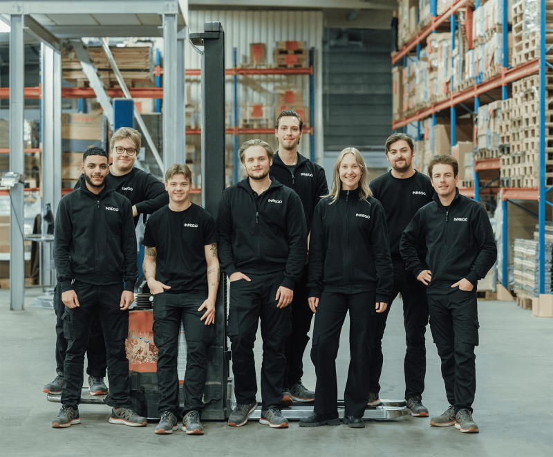 Team Inrego i vår cirkulära produktion.